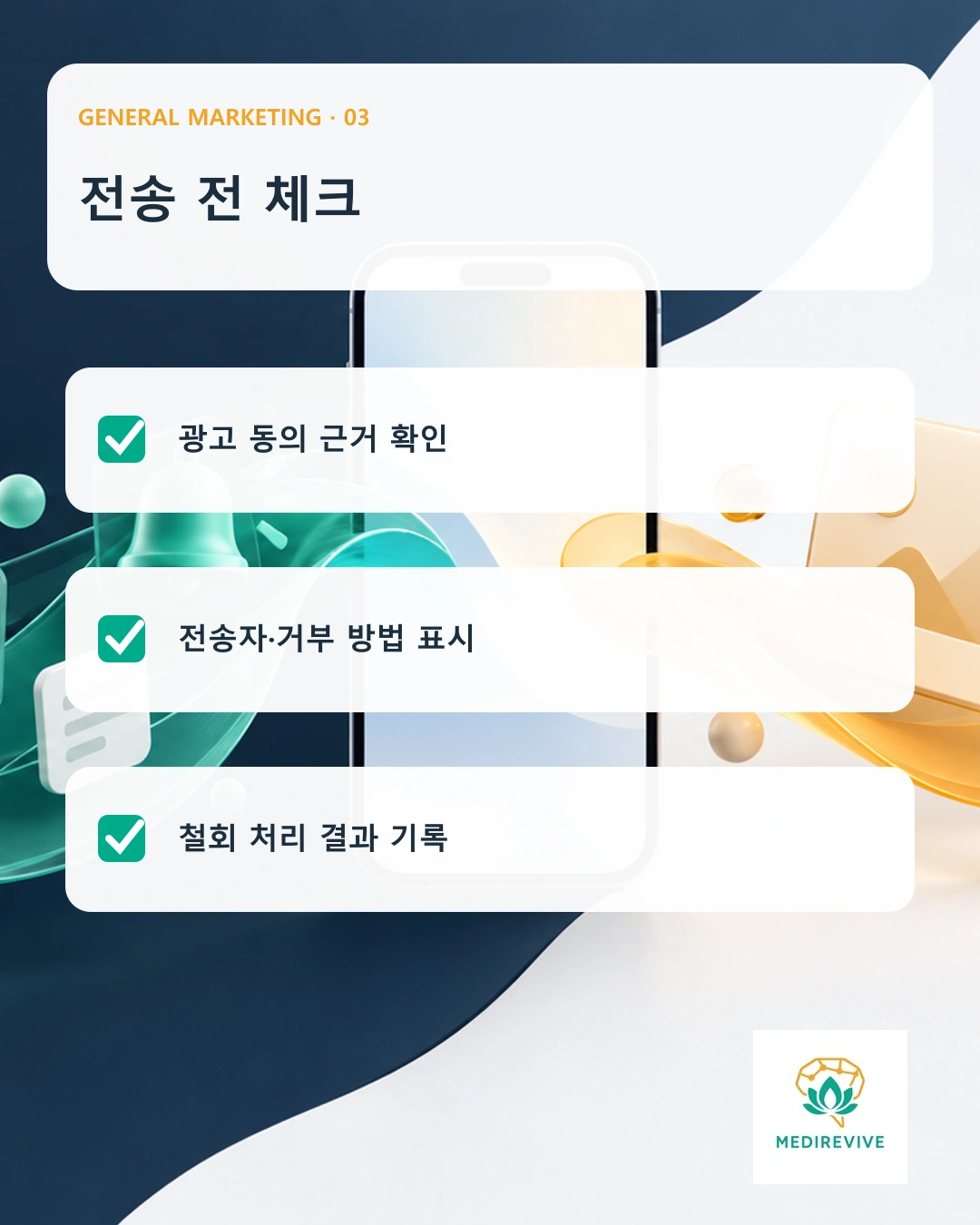 병원 문자 발송 전 동의·거부·기록 점검표